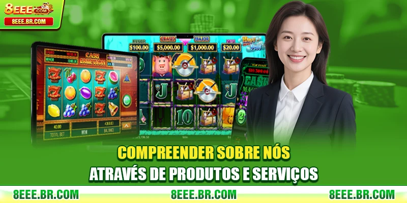 Compreender Sobre nós através de produtos e serviços
